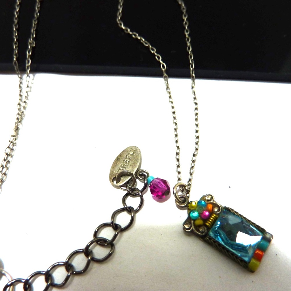 Firefly Signed Multicolor Crystals Rhinestones Gl… - image 1